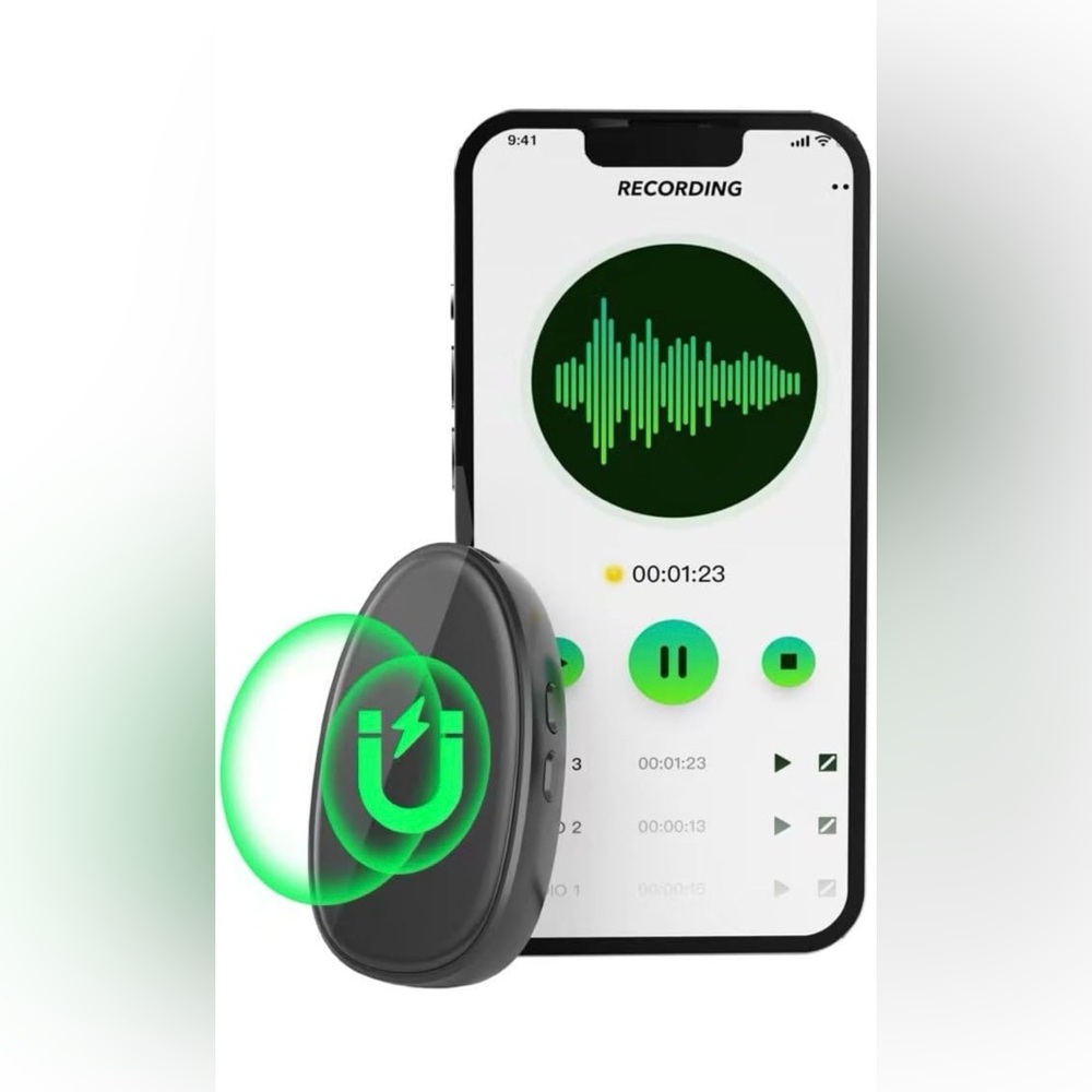 128GB(1680 Hour) Digital Voice Recorder, Magnetic Audio Activated Recorder with
